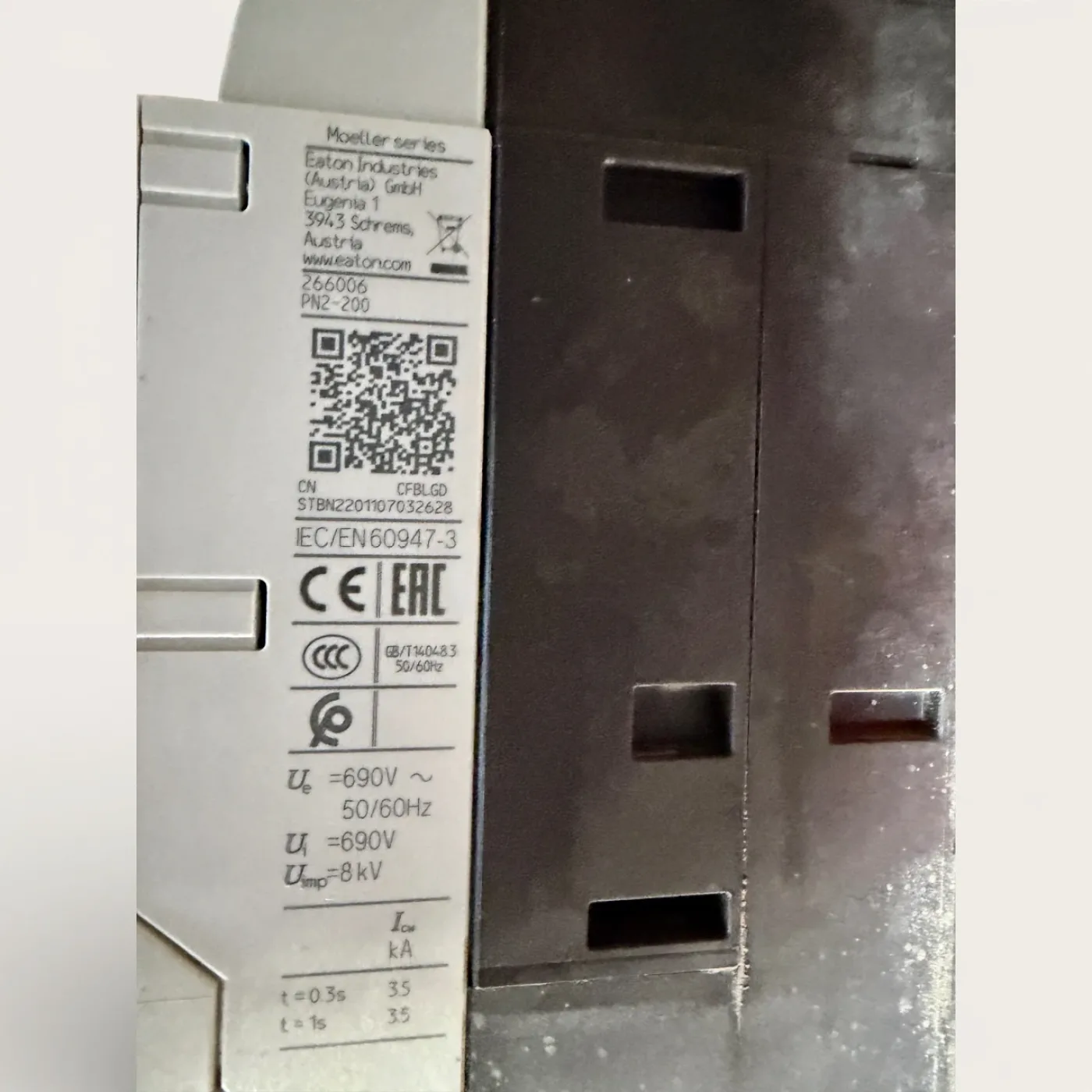 EATON NZM2 Hauptschalter Lasttrennschalter mit Drehantrieb Sockel für IMA 610 geeignet Art.-Nr. 266006 - 5