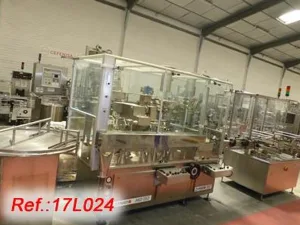 LÍNEA DE LLENADO DE VIALES DE POLVO Y LÍQUIDOS “ZANASI” MD-150 EN ACERO INOXIDABLE CON TAPONADO Y CAPSULADO