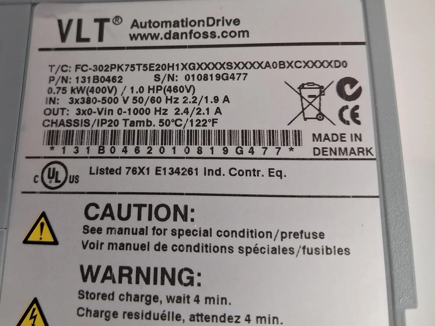 Danfoss VLT® AutomationDrive FC 302 Frequency Converter – New - 8