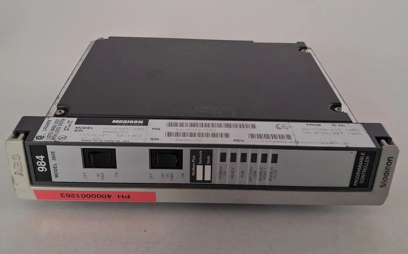 Modicon PC-E984-385 Programmable Controller CPU - 1
