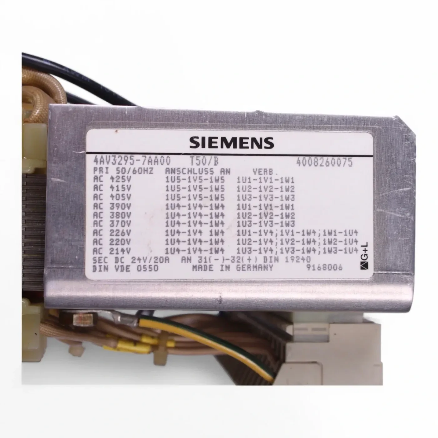 Siemens Transformator 4AV3295-7AA00 T50/B 4008260075 Power supply - 6