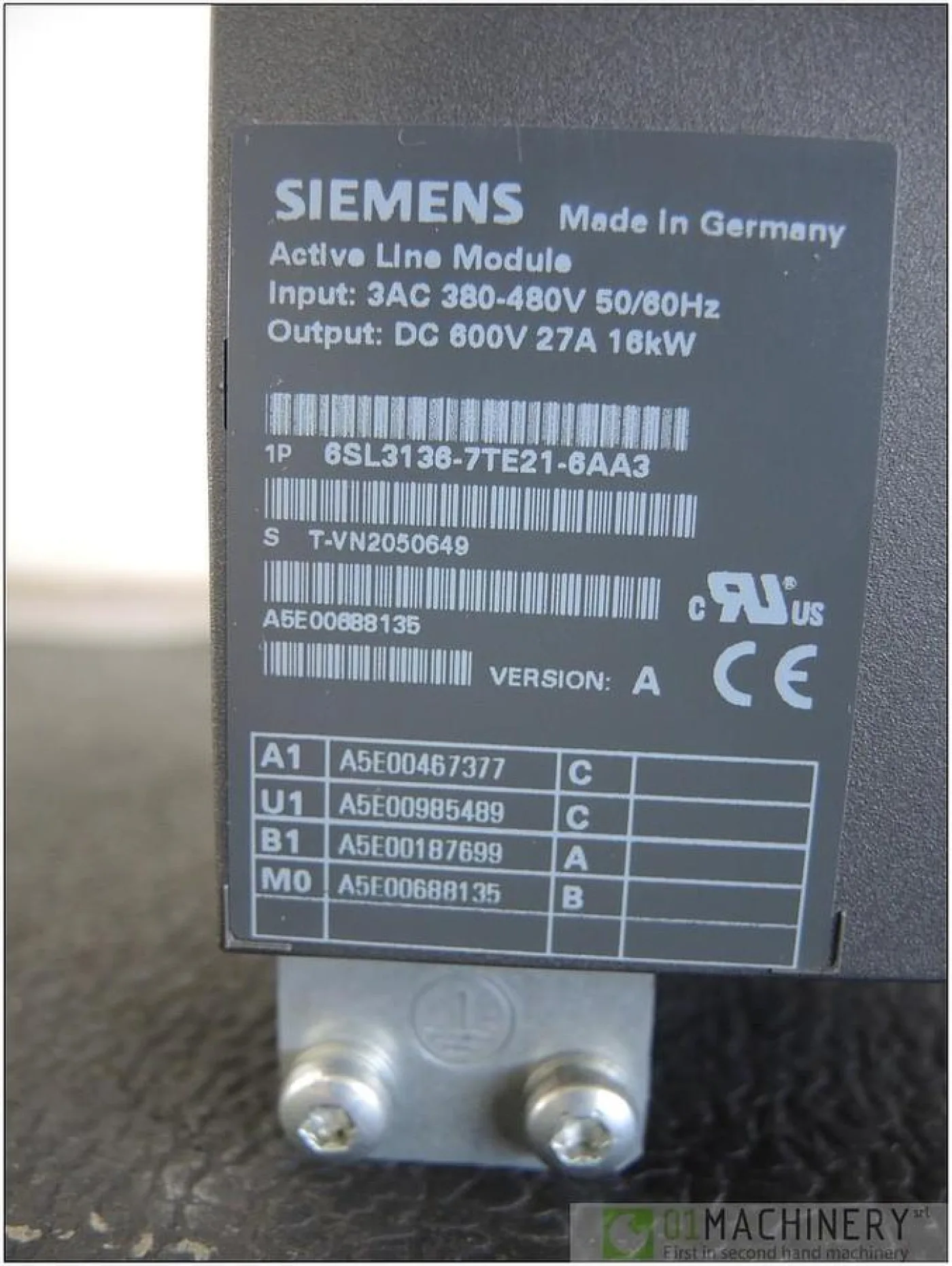 2009 SIEMENS 6SL3136-7TE21-6AA3 AI2536 - 2