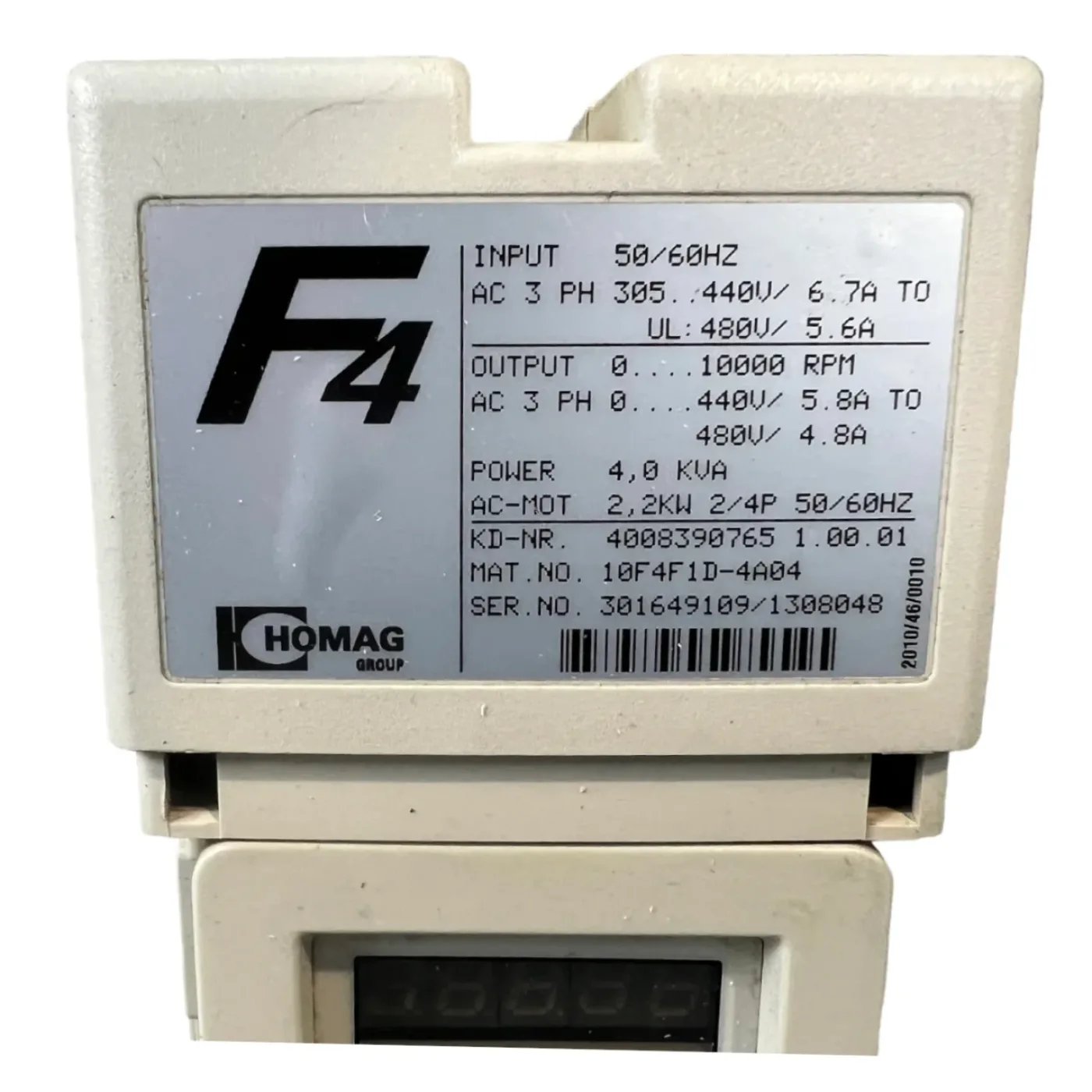 KEB HOMAG Combivert F4 10F4F1D-4A045 2,2 KW 4 kVA Umformer - 5