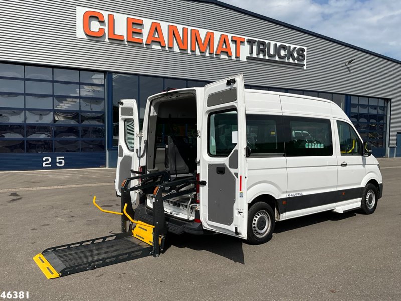 Volkswagen E-Crafter 100% Elektrisch 9 persoon + 2 rolstoelvervoer