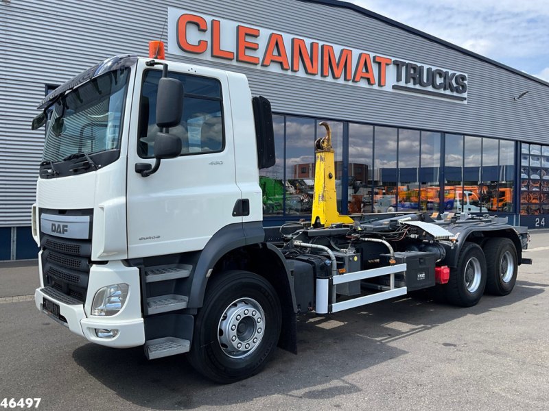 DAF FAT CF 460 6x4 Euro 6 Marrel 20 Ton Schuif-knik haakarmsysteem