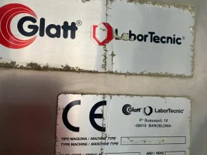 USED GLATT STAINLESS STEEL BICONO MIXER 1000 LITERS