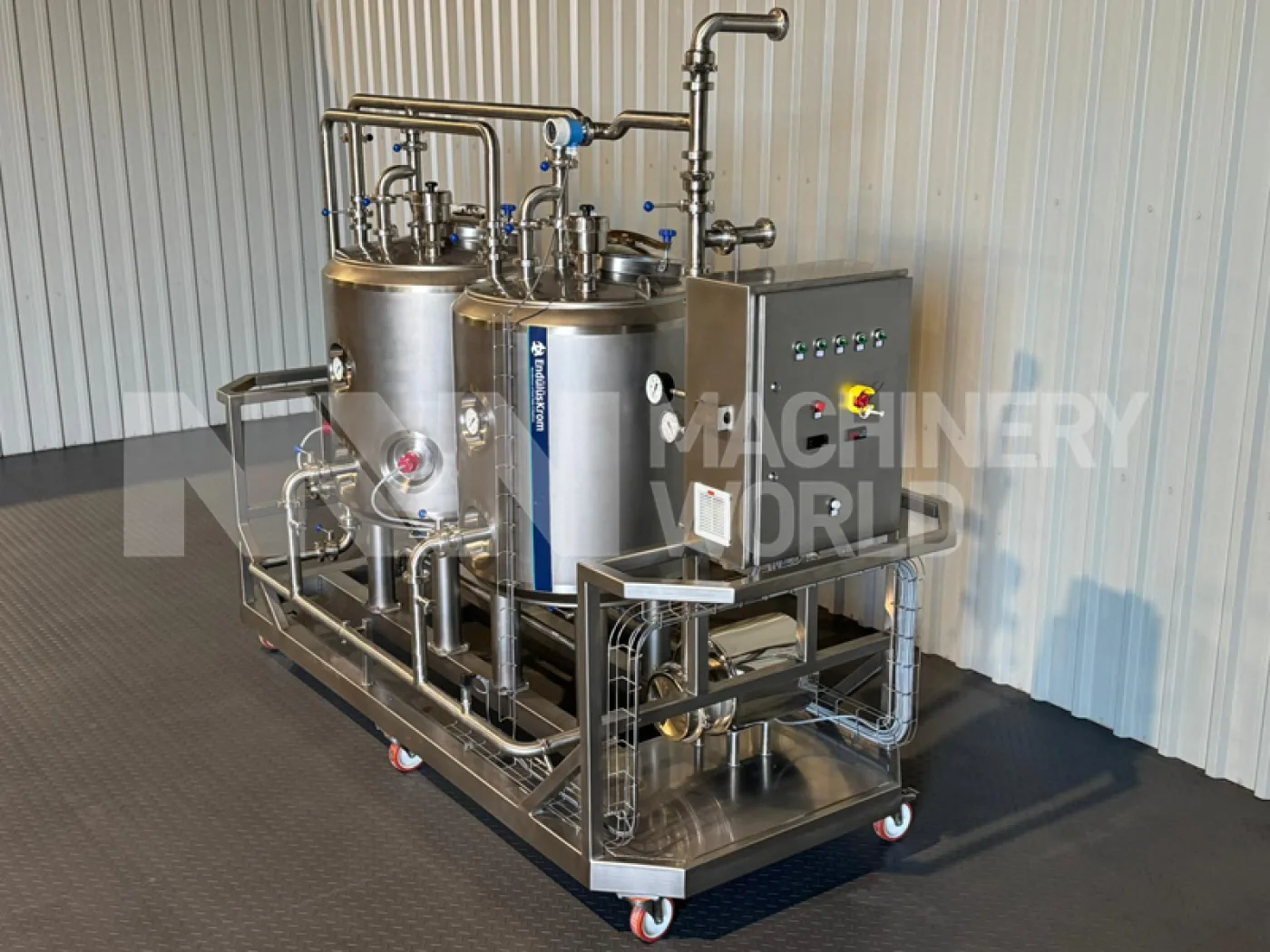 Endulus Krom 2-Tank (500L) Single Channel Electrically Heated Mobile CIP System Plant – Year 2025 (Brand New) - 4