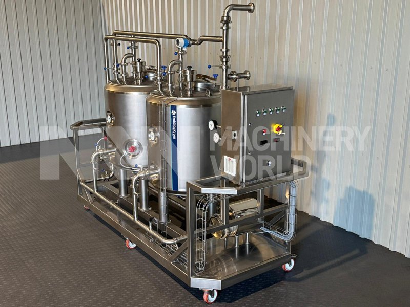 Endulus Krom 2-Tank (500L) Single Channel Electrically Heated Mobile CIP System Plant – Year 2025 (Brand New)
