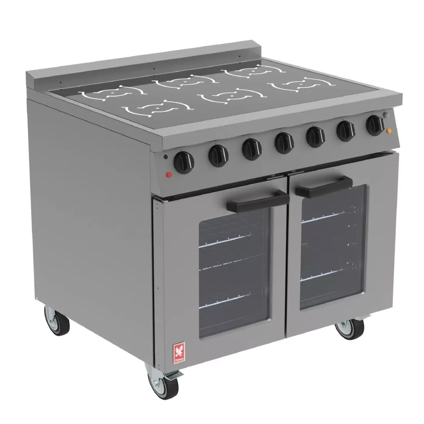 Falcon Dominator One Series 6 Zone Induction Range on Castors E161i - islandcatering - 1