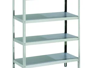 Parry S-Steel RACK5S 1500X400X1800, 5 x shelves. - islandcatering