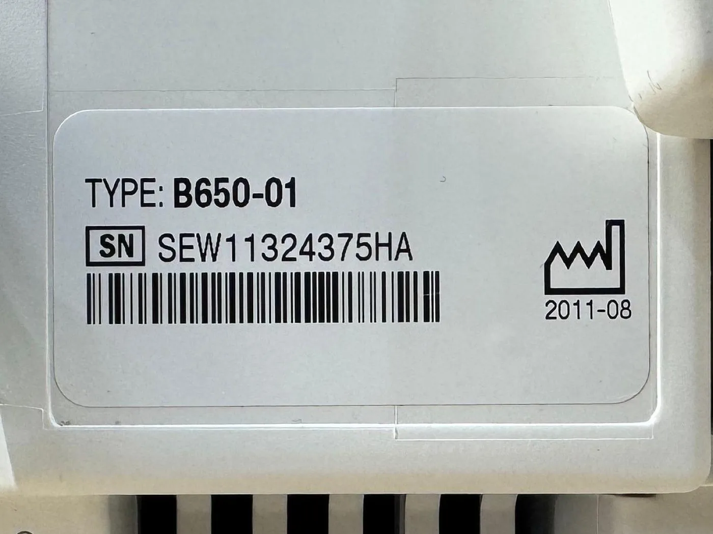 GE B650 Patient Monitor YOM: 2011 - 8