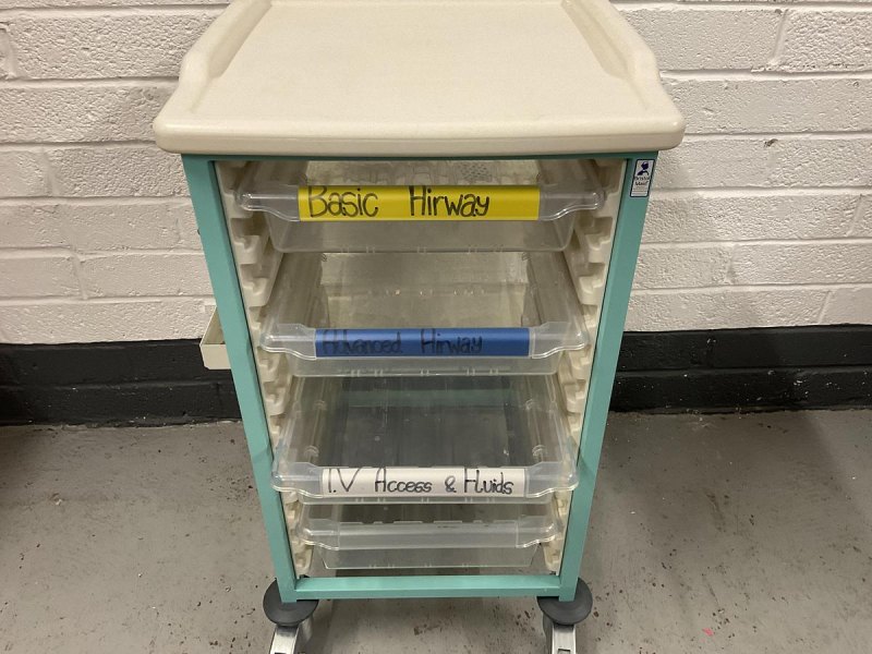 Bristol Maid Gratnells trolley 4 drawer