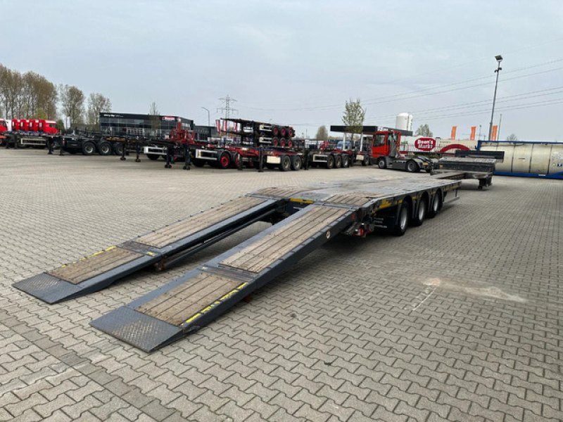 Lowbed / 6.00m extendable / hydraulic ramps / steering-axle / lift-axle