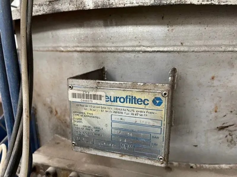 USED EUROFILTEC MONO 1200 STAINLESS STEEL NUCHA FILTER 1.2 M2