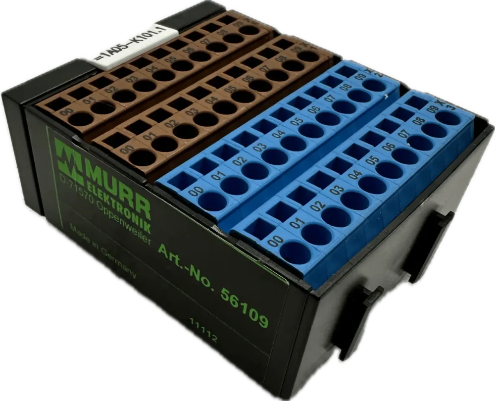 Murr-Electronic Potenzialklemmenblock braun blau 56109