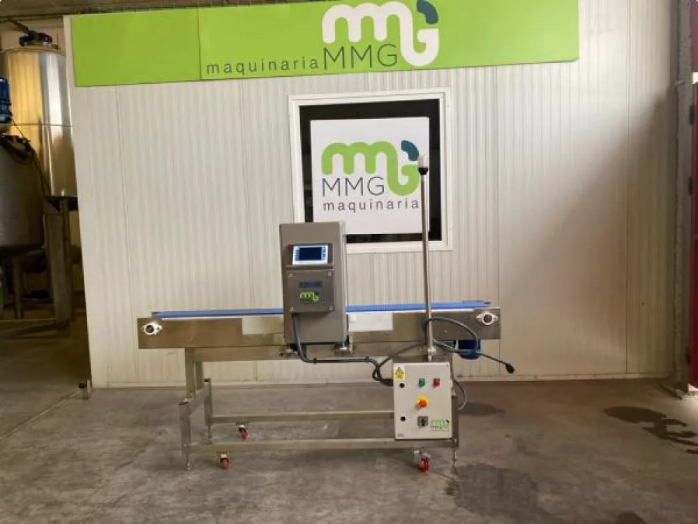 Detector de metales Metal Shark con cinta transportadora y baliza de detección NUEVO