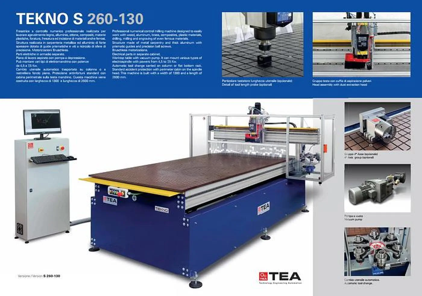 CENTRO DI LAVORO TEA BULLERI TEKNO 260-130 - 3
