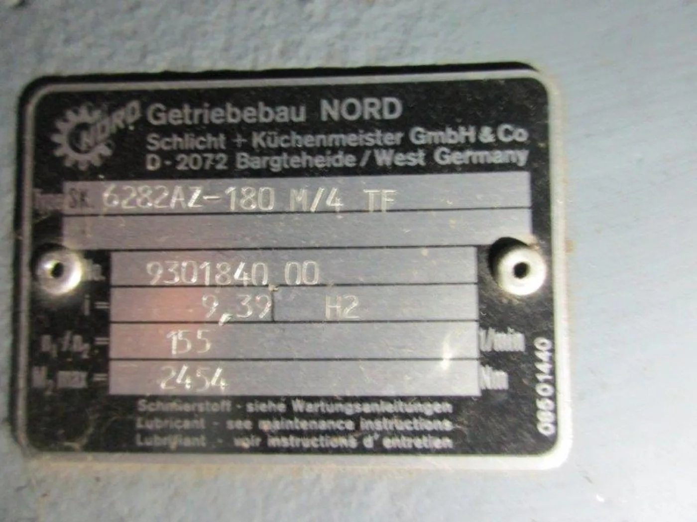 SK 6282 AZ – 180 M / 4 TF H2 NORD / Getriebebau NORD - 3