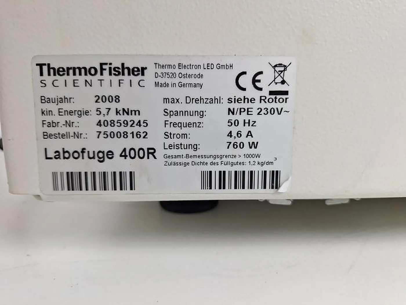 Thermo Fisher Scientific Labofuge 400R refrigerated Centrifuge - 3