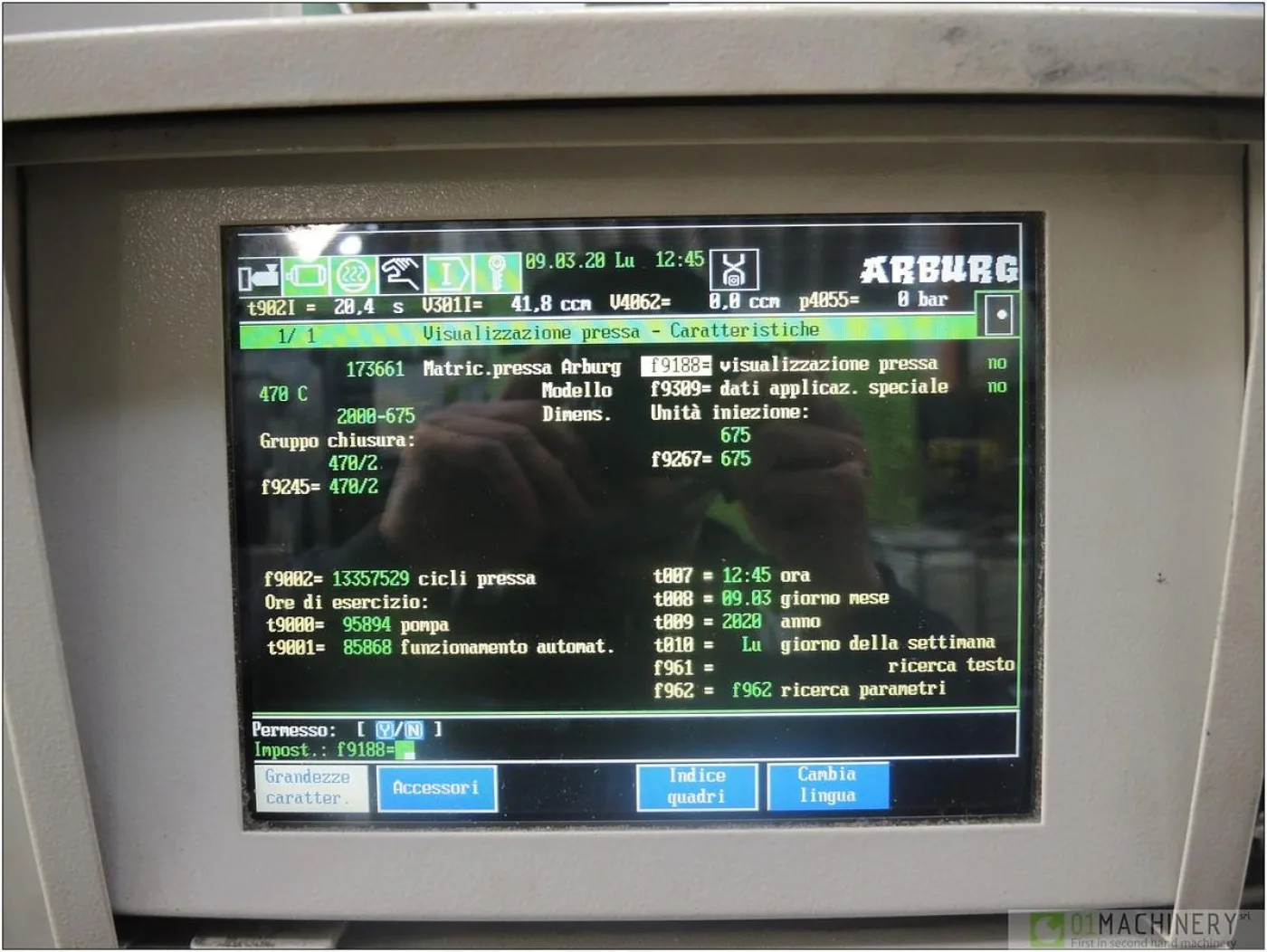 1998 ARBURG 470 C 2000-675 IN0103 - 2