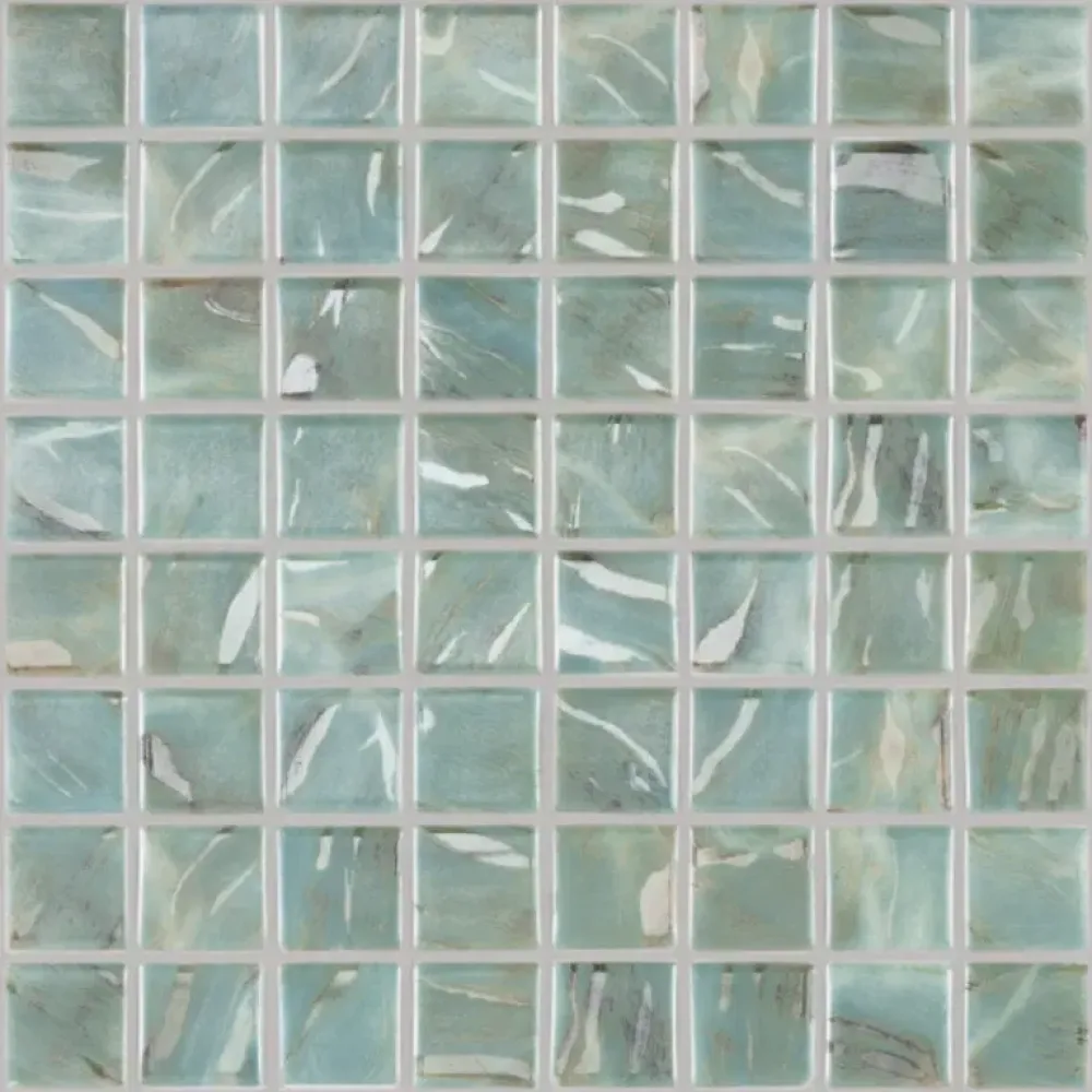 Famoa 10MM Turquoise decor tegel 3.8x3.8 cm