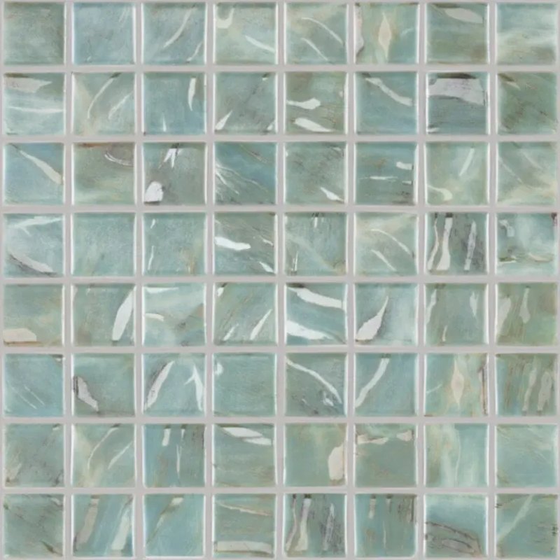 Famoa 10MM Turquoise decor tegel 3.8x3.8 cm