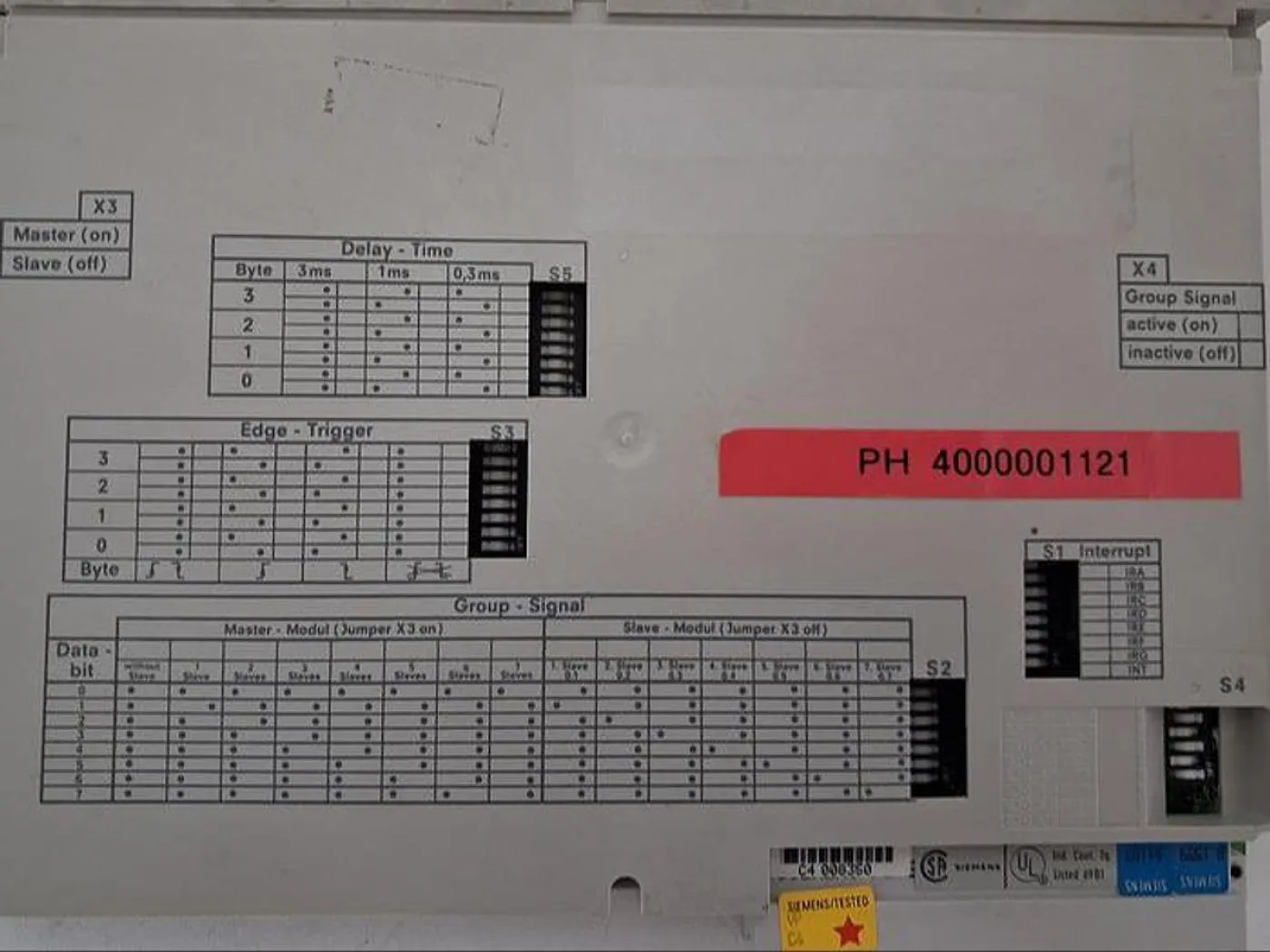 Siemens SIMATIC S5 6ES5 432-4UA12 Digital Output Module - 4