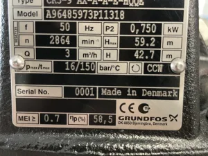 Grundfos Kreiselpumpe CR-3-9
