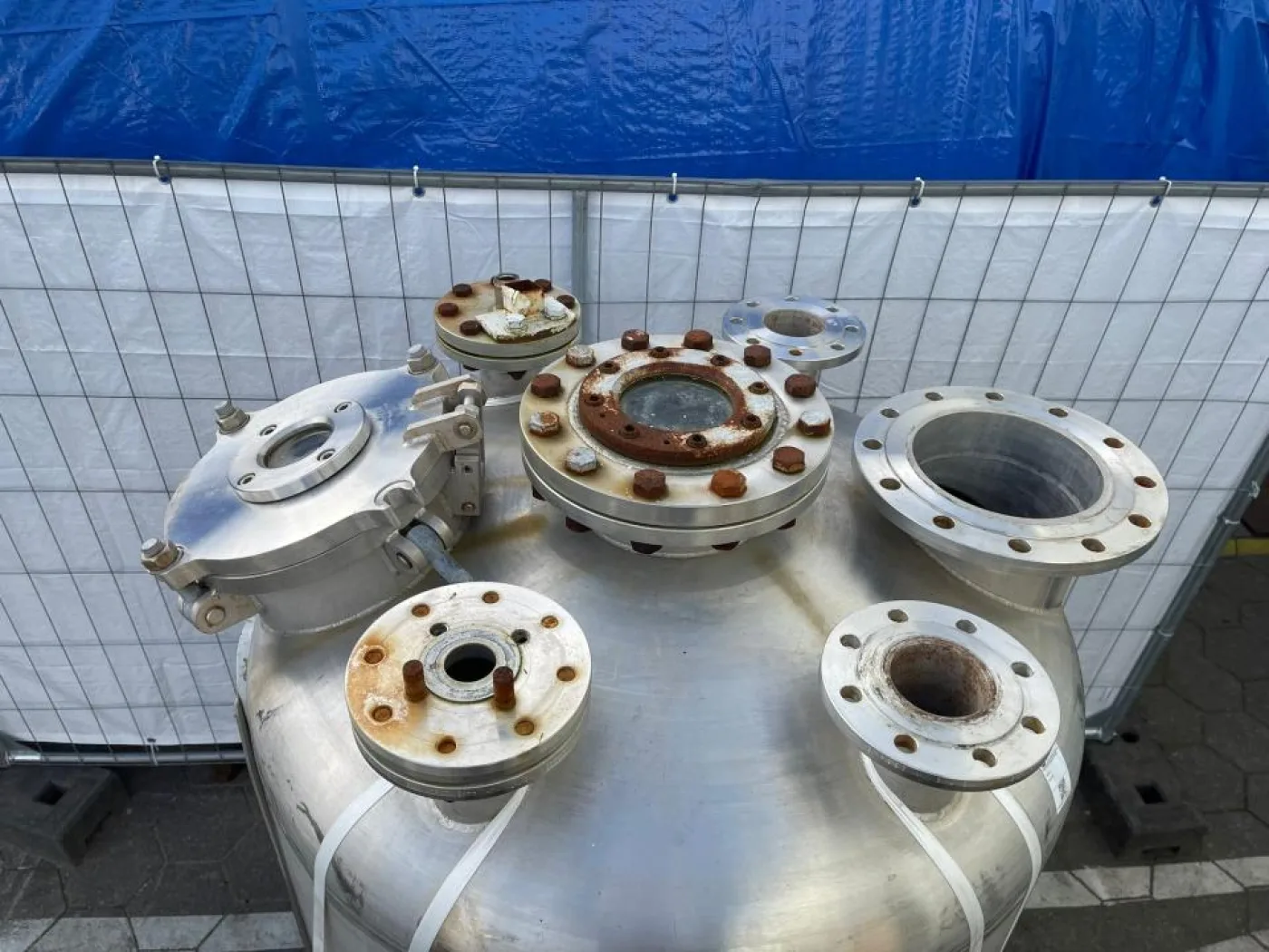 Vertical stainless steel tank / process vessel - 8