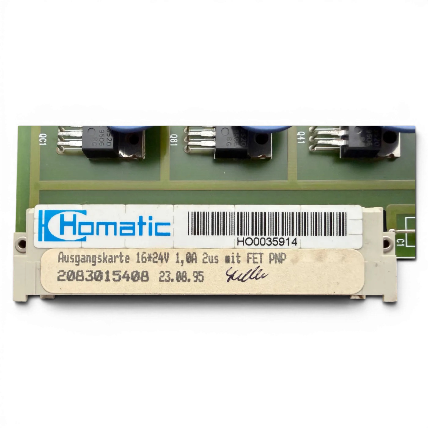 HOMAG Homatic Ausgangskarte 16x24V 1,0A 2us mit FET PNP Art.-Nr. 2083015408 - 6
