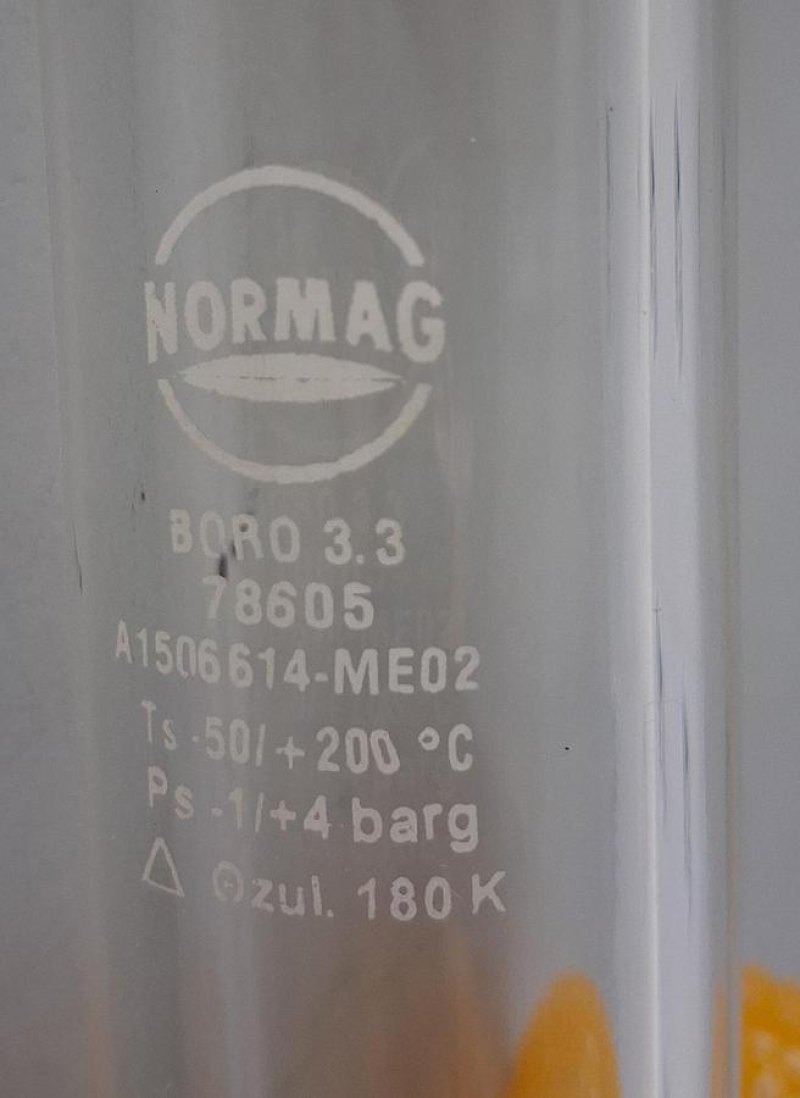 Normag 2-stufige Verteilerrechen aus Borosilikatglas 3.3