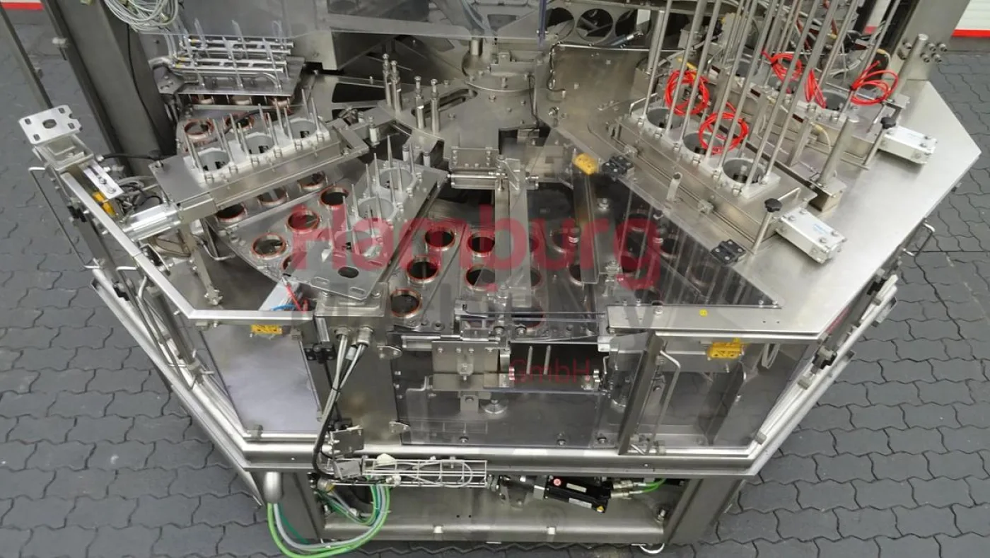 Aseptic cup filling, sealing and snap cap machine - Waldner Dosomat 16.6AS - 8