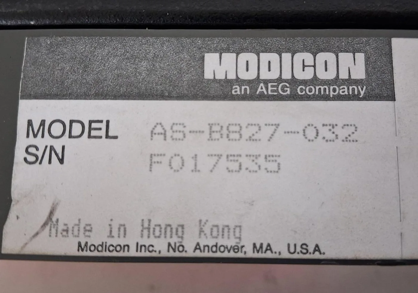 Modicon AS-B827-032 32-Point Digital Input Module - 5
