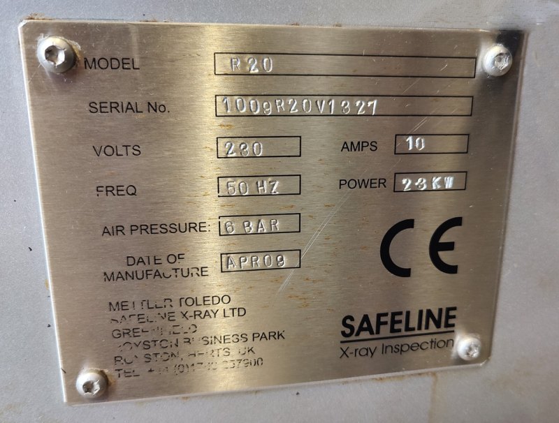 Mettler Toledo R20V Safeline X ray Inspection - Miscellaneous