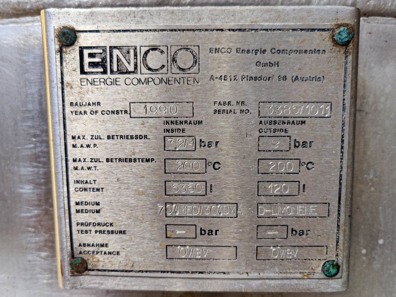 Enco (bio-)reactor 5350 Ltr. - Bioreactor