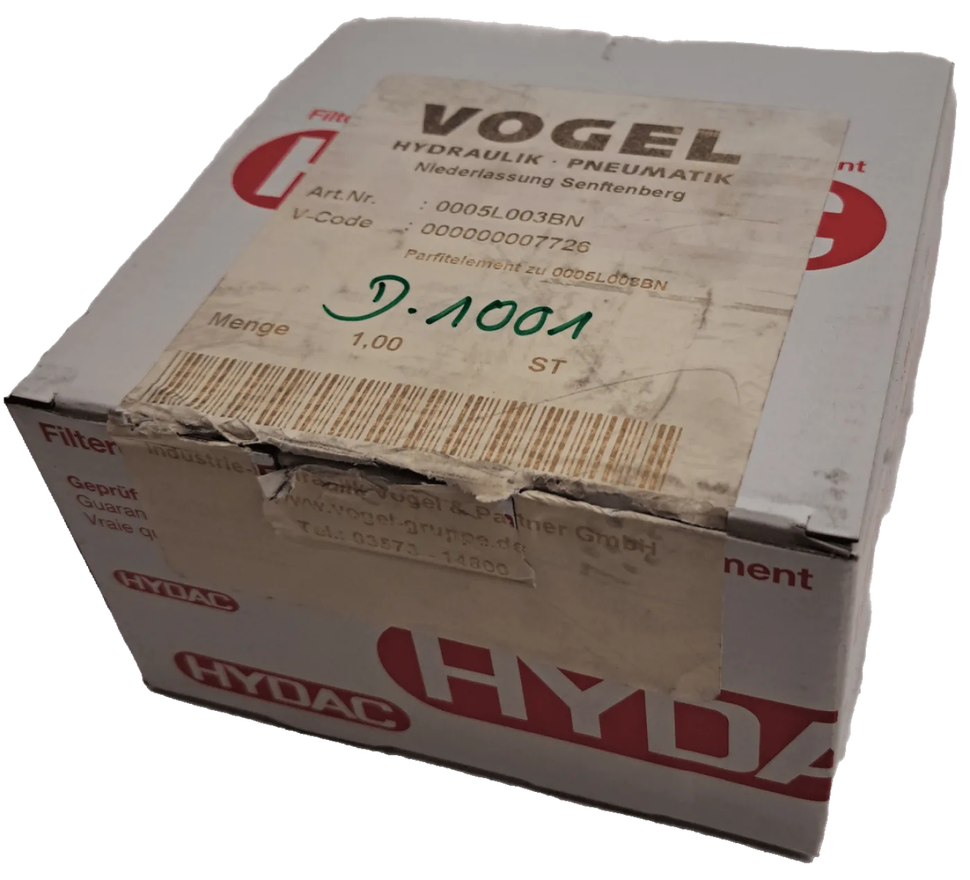 Hydac 0005L003BN4 Filter - 1