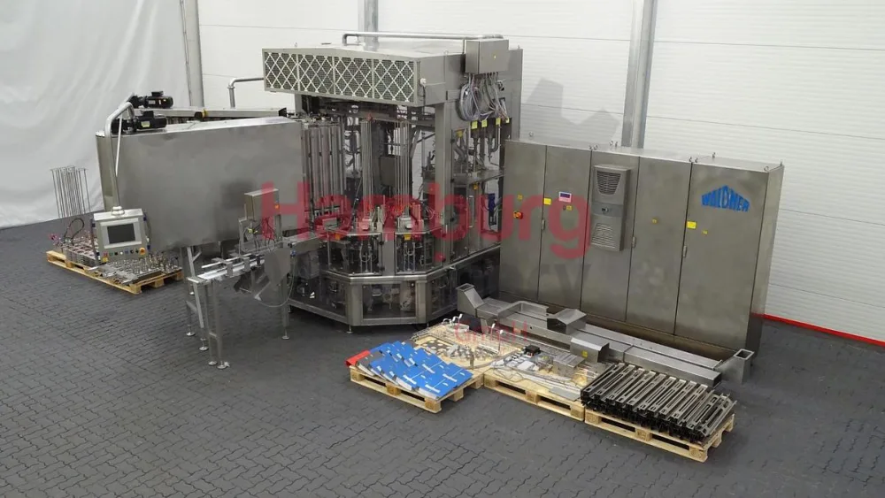 Aseptic cup filling, sealing and snap cap machine - Waldner Dosomat 16.6AS