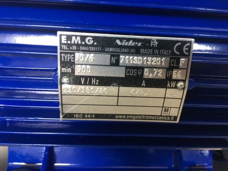 PUMP – ELECTRIC PUMP IN STAINLESS STEEL WITH FOOD NEOPRENE IMPELLER MOD. EURO 40 ONE SPEED SINGLE PHASE 220 VOLT NEW MACHINE