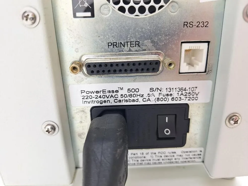 Life Technologies Invitrogen Power Ease 500 Power Supply
