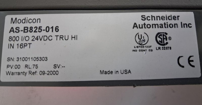 Modicon AS-B825-016 24 VDC Output Module