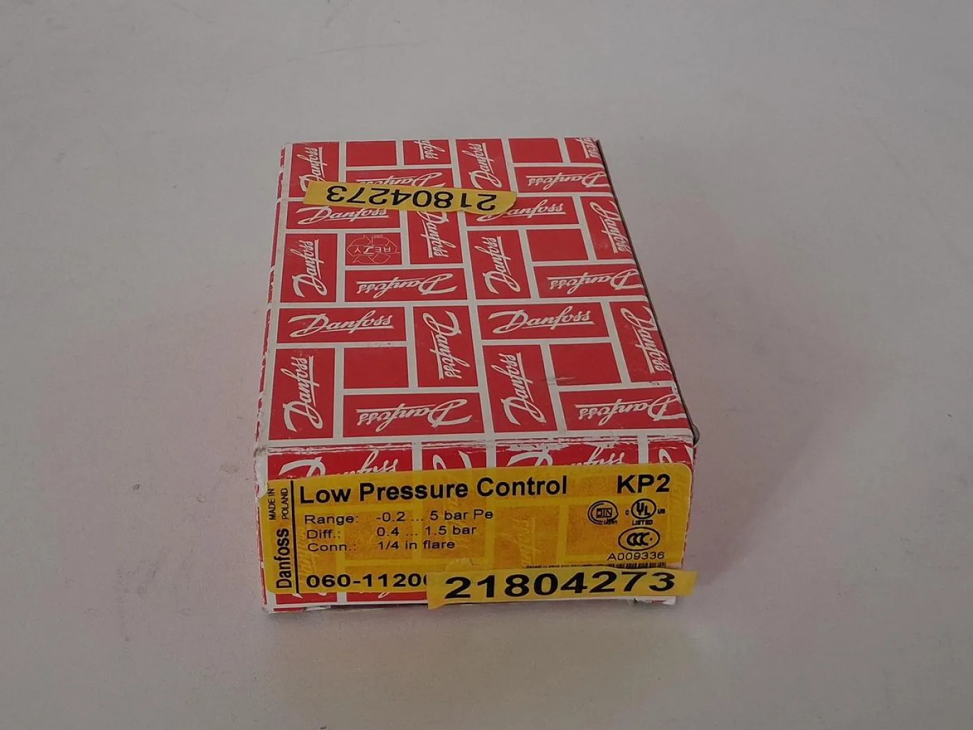 Danfoss KP2 Niederdruckschalter / Low Pressure Control - 8