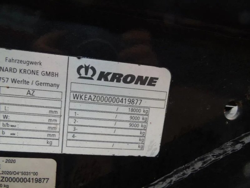 Krone 2 2 AXLE BPW + BDF SYSTEM