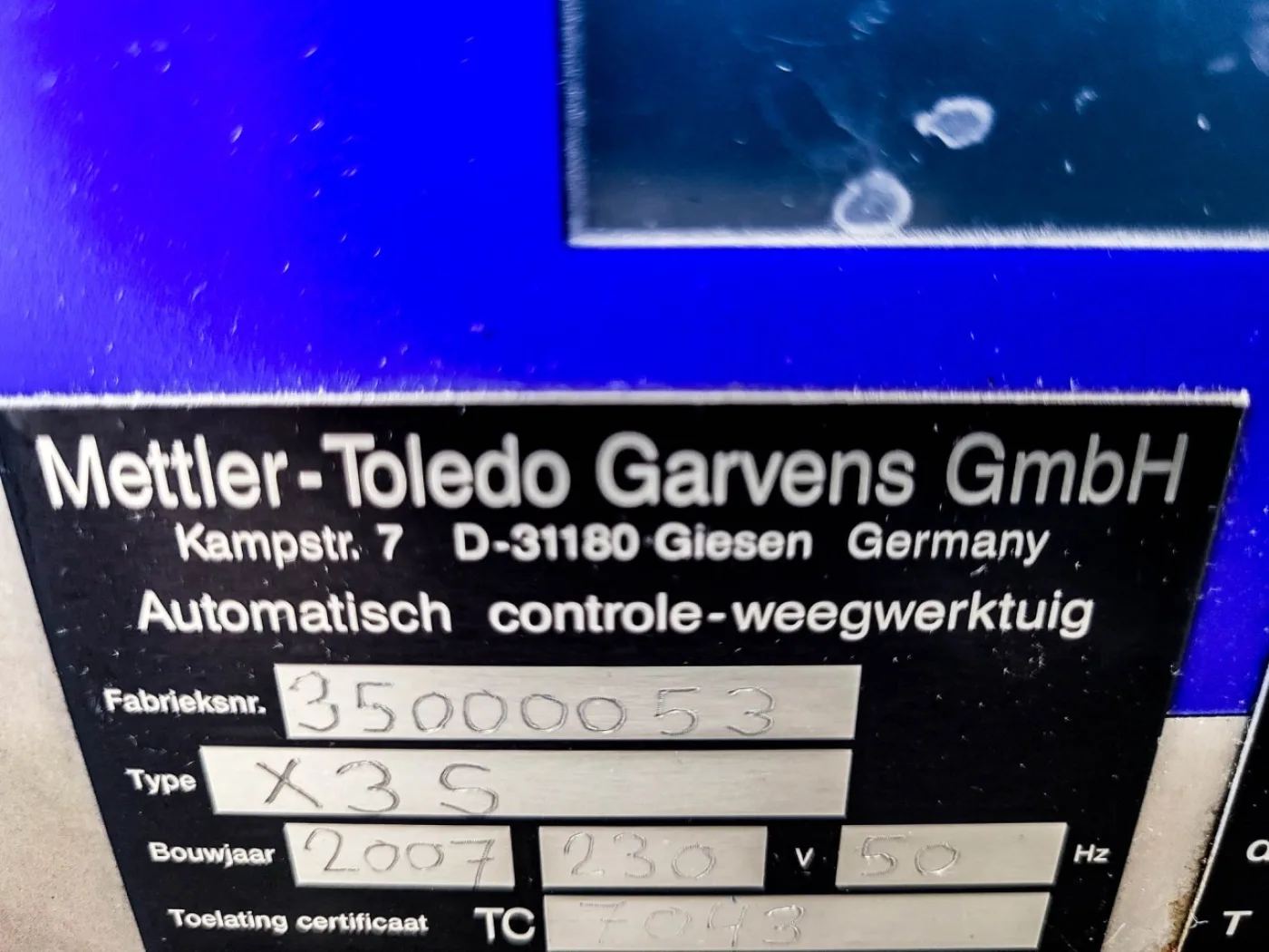 Mettler Garvens X3S "checkweigher" - Miscellaneous transport - 3