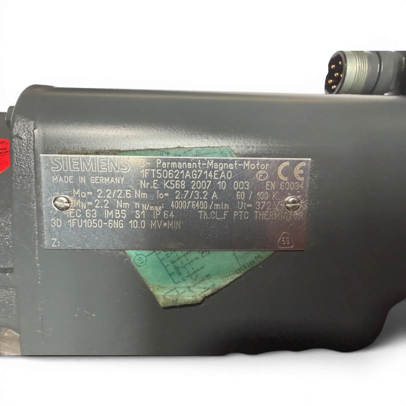 Siemens 1FT5062-1AG71-4EA0 3~ Permanent Magnet Servomotor Art.-Nr. 1FT5062-1AG71-4EA0 - 5