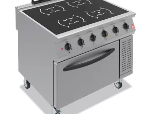 Falcon F900 Four Heat Zone Induction Range on Castors i91104 - islandcatering
