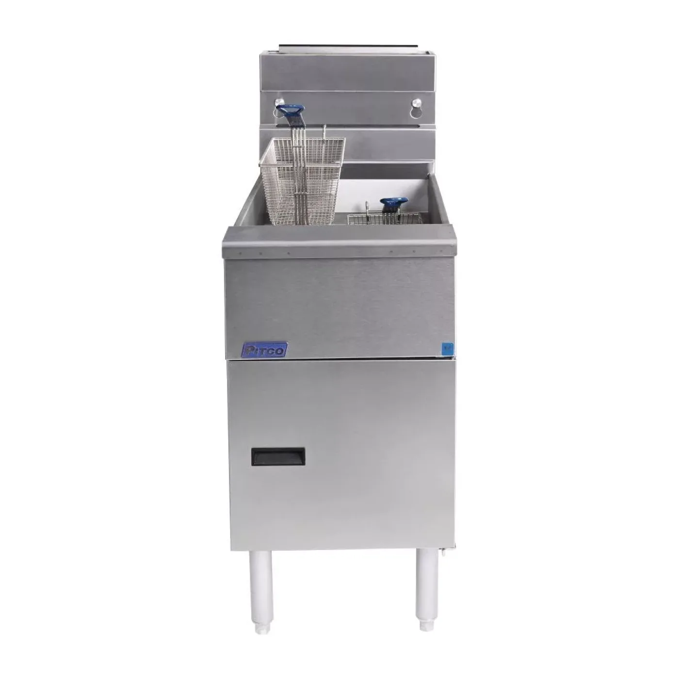 Pitco Twin Basket Single Tank Solstice Natural Gas Fryer SG14S - islandcatering - 1
