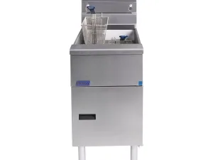 Pitco Twin Basket Single Tank Solstice Natural Gas Fryer SG14S - islandcatering