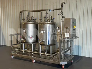 Endulus Krom 2-Tank (500L) Single Channel Electrically Heated Mobile CIP System Plant – Year 2025 (Brand New)