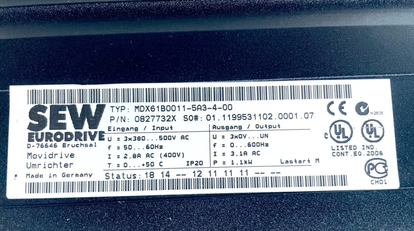 SEW Eurodrive Movidrive Umrichter MDX61B0011-5A3-4-00 mit BW090-P52B - 3