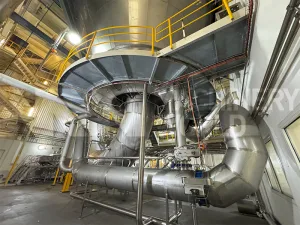 73,967kg per hour (76,176 LPH) APV Anhydro MVR Evaporator with TVR Finisher &amp; APV Anhydro Spray Dryer Plant (≤6Te per hour) MILK WHEY POWDER PLANT
